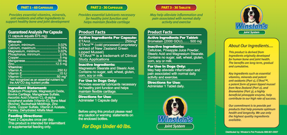 Winston’s Joint System Dogs Small Dogs (Under 40 lbs)